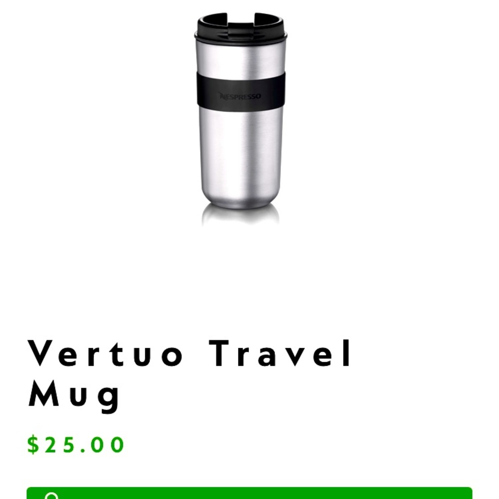Nespresso Vertuo Travel Mug NIB